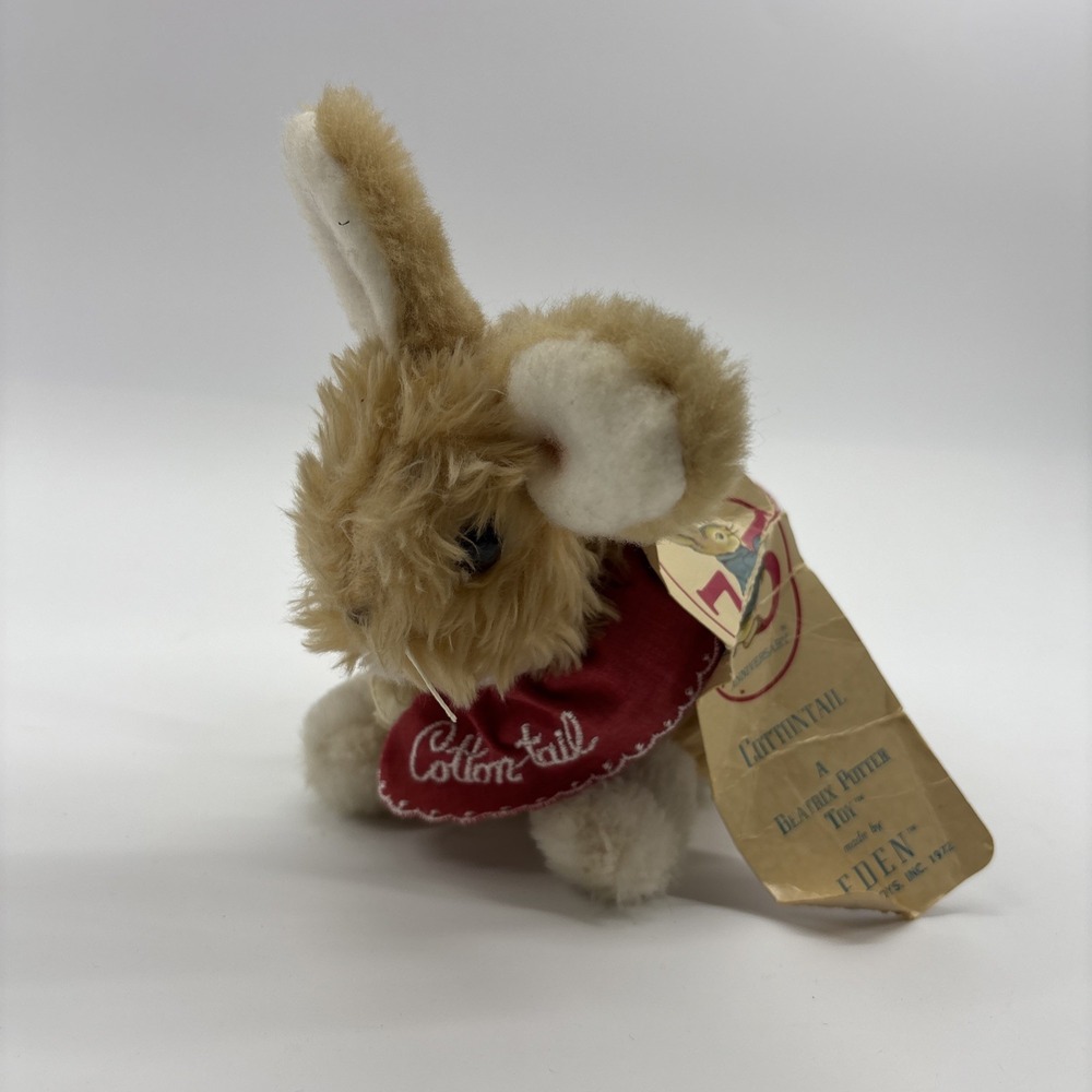 Vintage Beatrix Potter Plush Rabbit Cottontail Peter Rabbit Collection By Eden